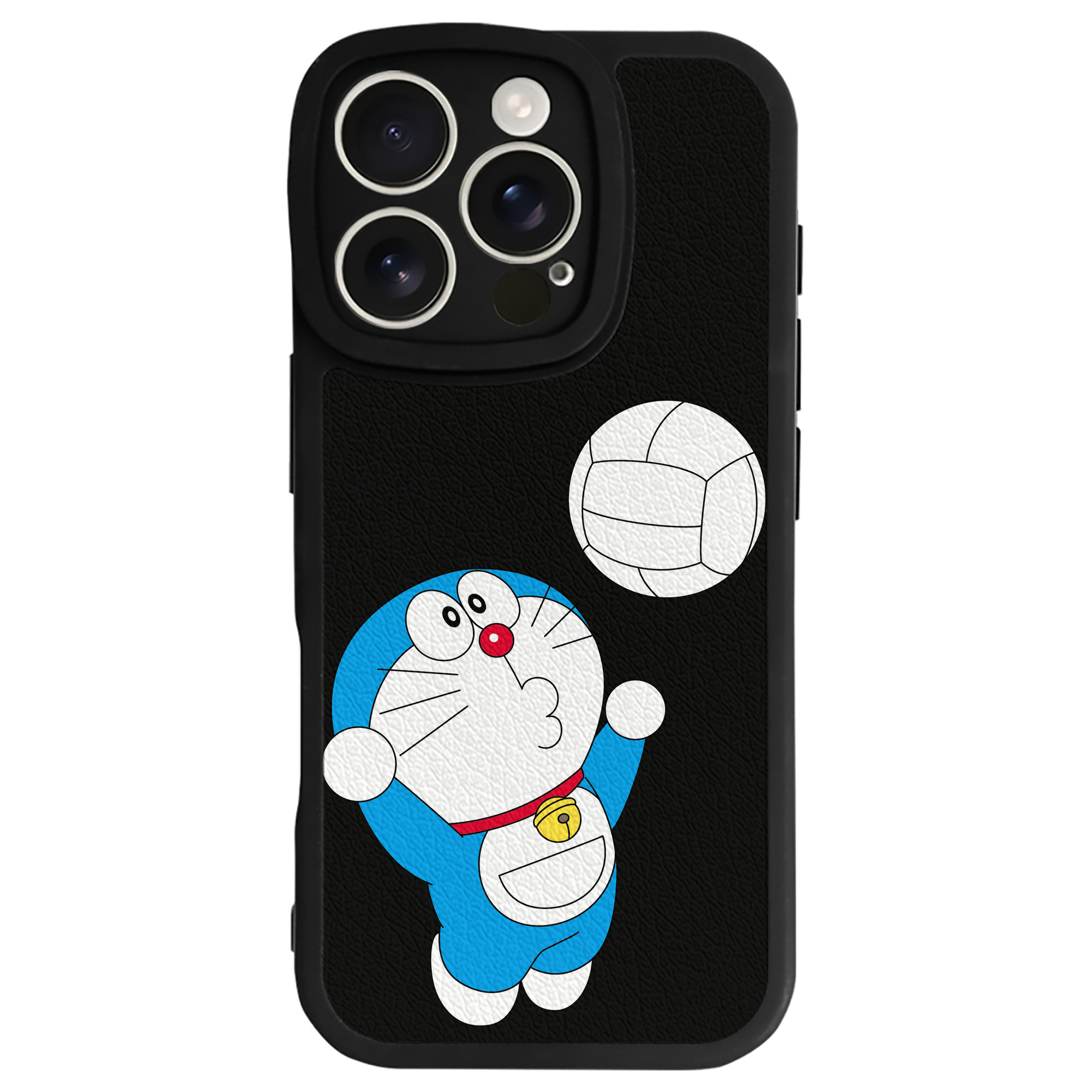 （画像用） ドラえもん Doraemon 【iPhone 16シリーズ対応】シリコンスマホケース（レザー調） 材質：シリコン